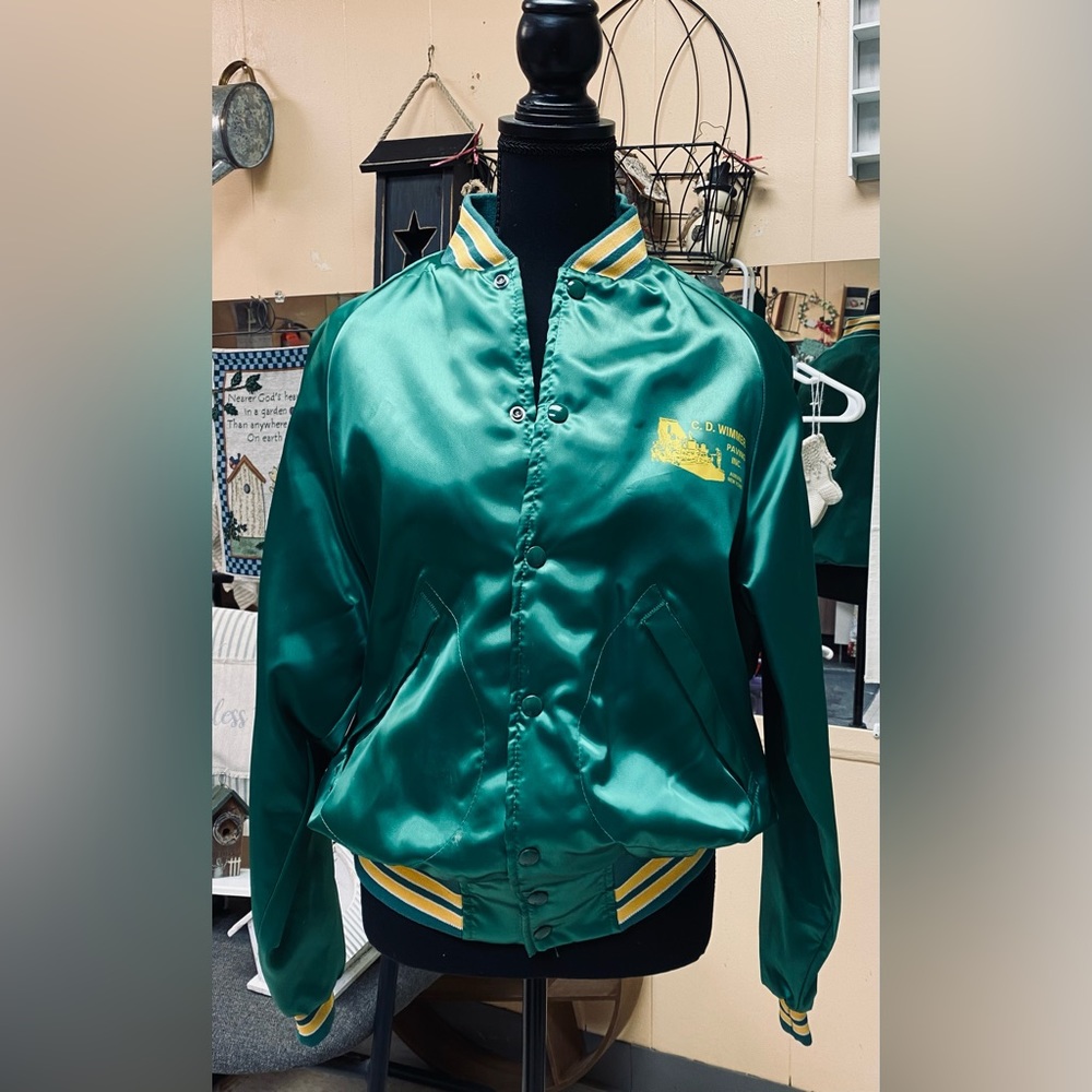 Vintage, Made in USA Pla-Jac by Dunbrooke Men’s Varsity Bomber Jacket, Sz M